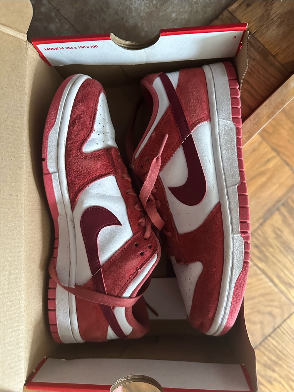 Nike Women’s Low Top Sneakers in Red and White